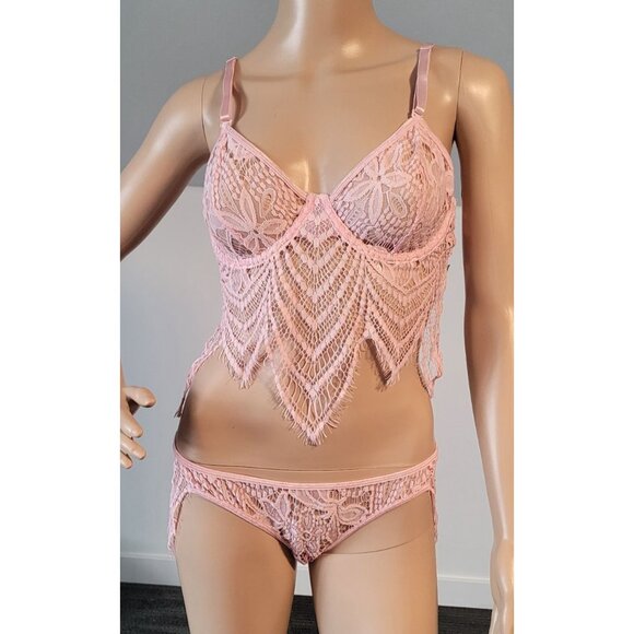 Sexy-Pink-Women-Party-Babydoll-Teddy-G-String-Clubwear Medium ELE-115146 - Picture 1 of 10